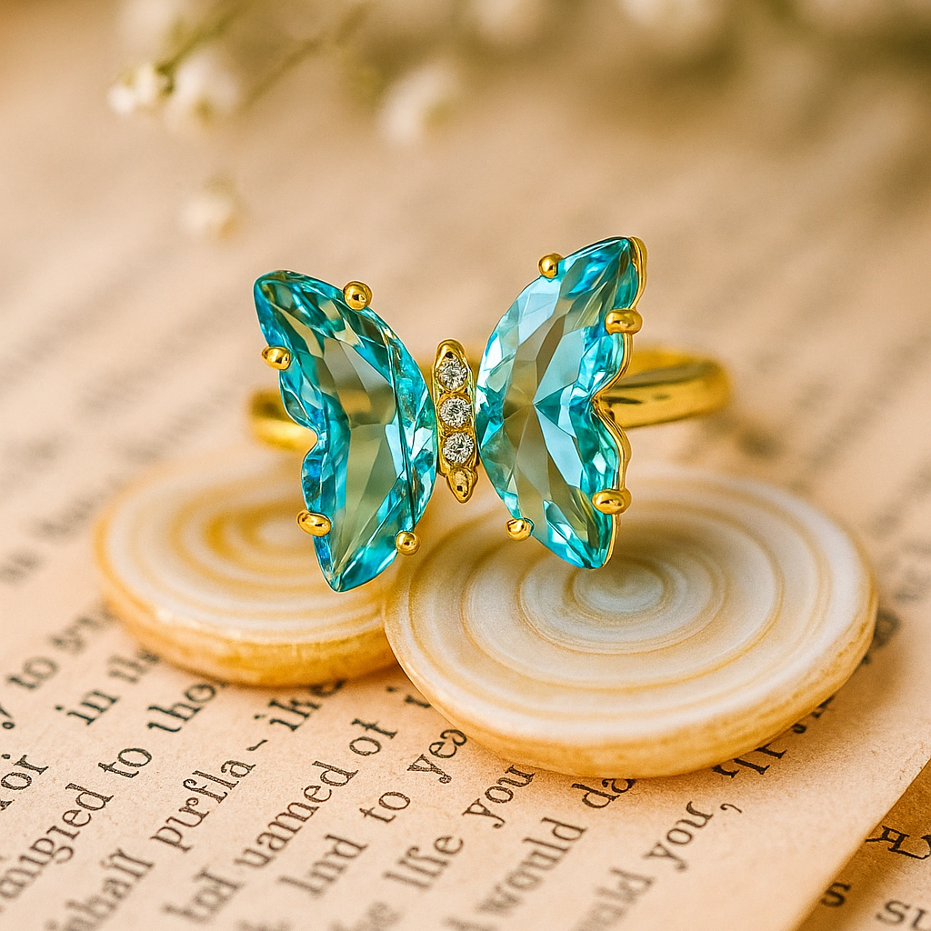 Butterfly Crystal Ring