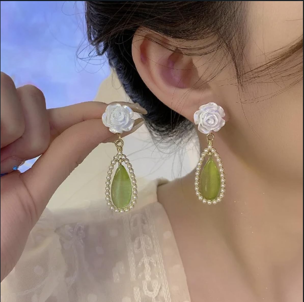 Rosélune Drop Earrings