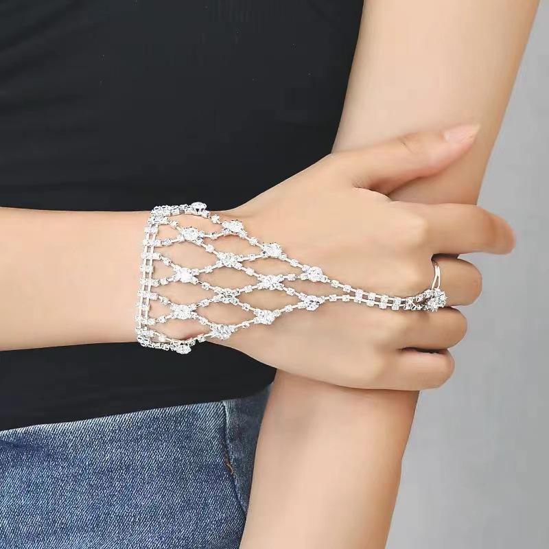 Crystal Lattice Hand Harness Bracelet