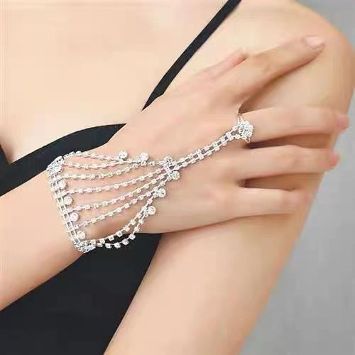 Crystal Lattice Hand Harness Bracelet