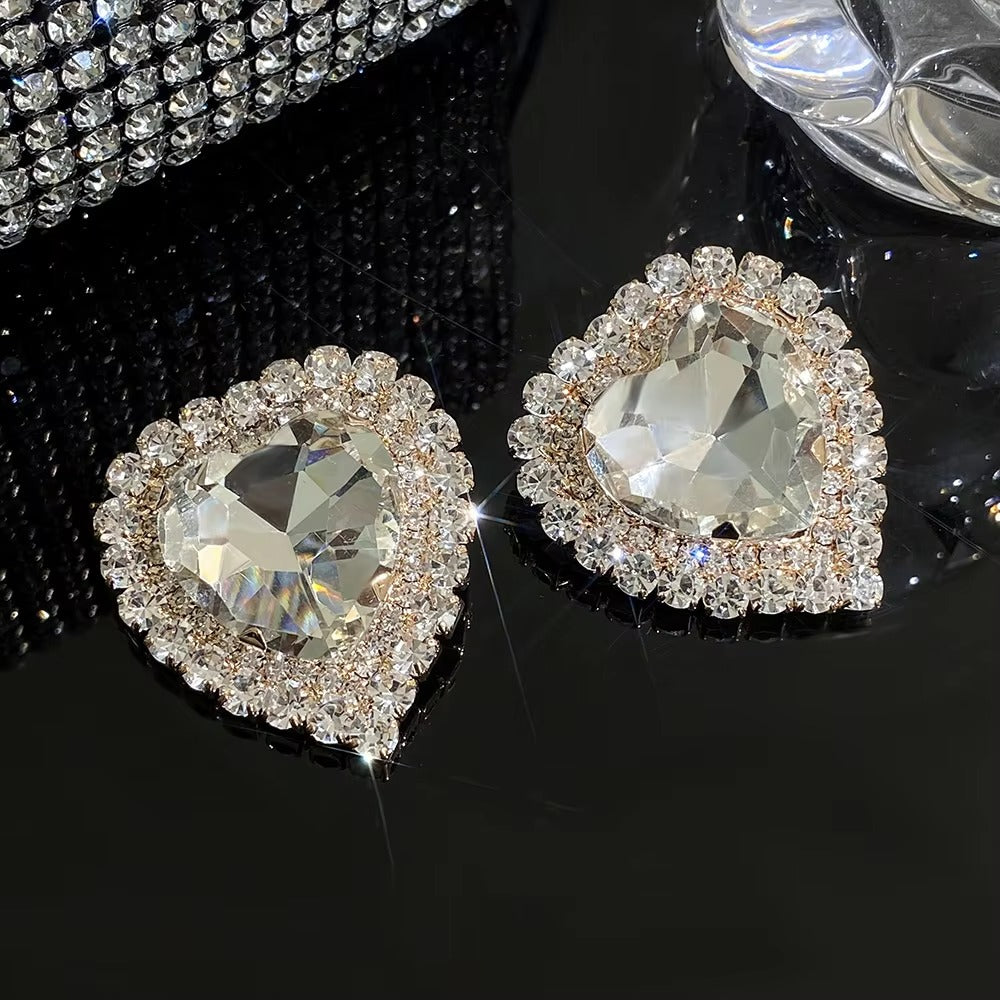 Crystal Queen Heart Earrings