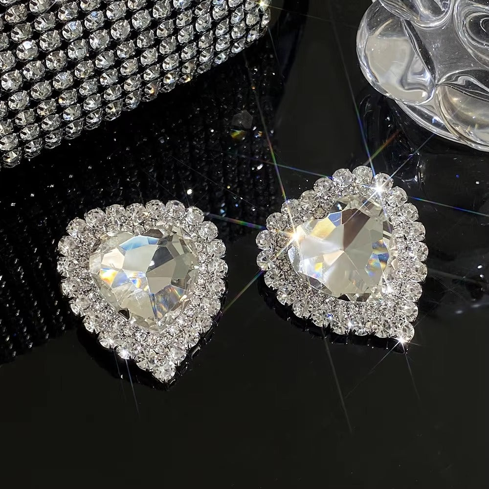 Crystal Queen Heart Earrings