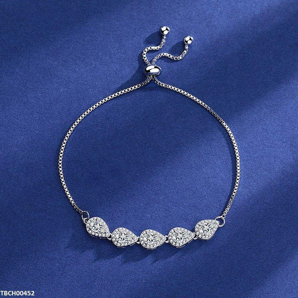 Crystal Drops Adjustable Bracelet