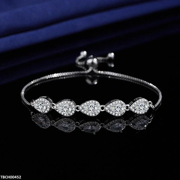 Crystal Drops Adjustable Bracelet