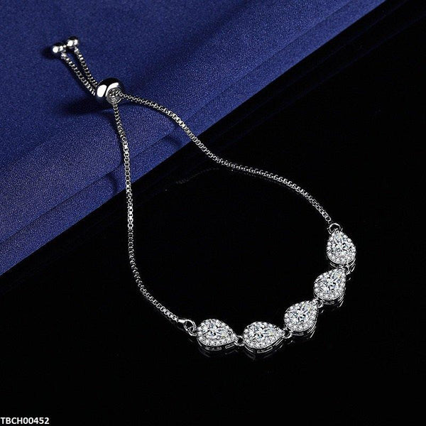 Crystal Drops Adjustable Bracelet