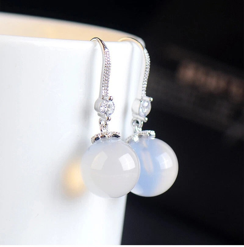 Ruby Glow Drop Earrings