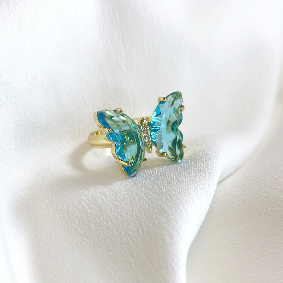 Butterfly Crystal Ring