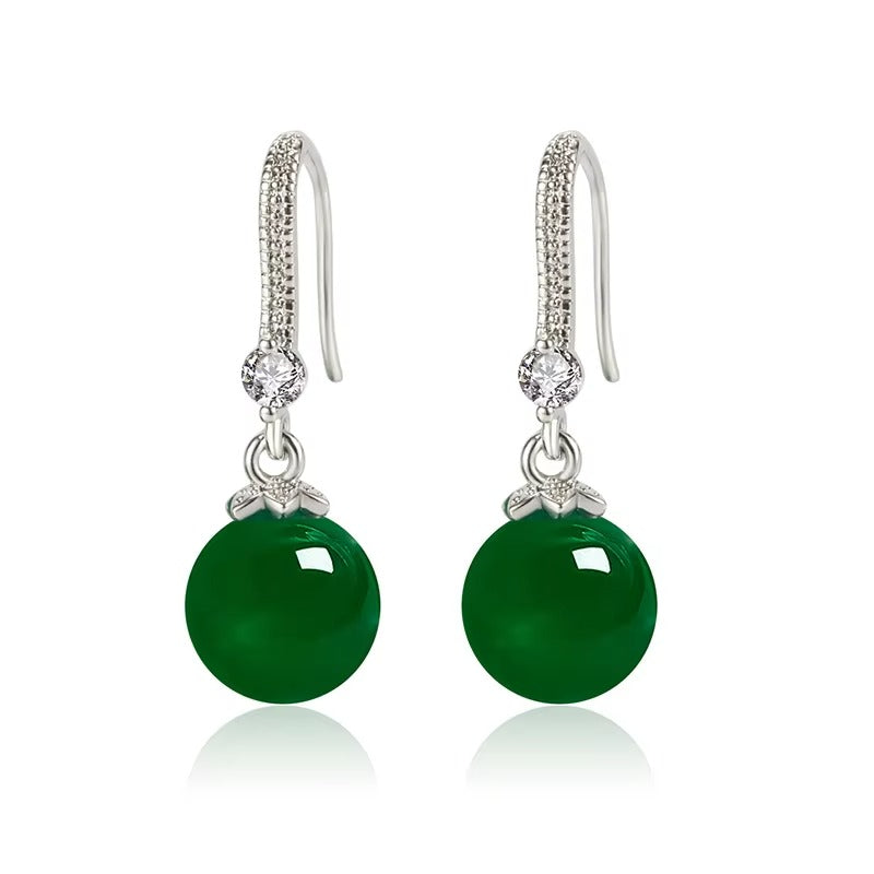 Ruby Glow Drop Earrings