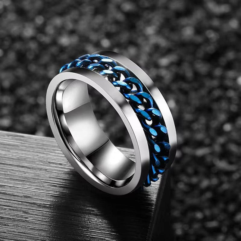 SteelCore Chain Band Ring – Unisex