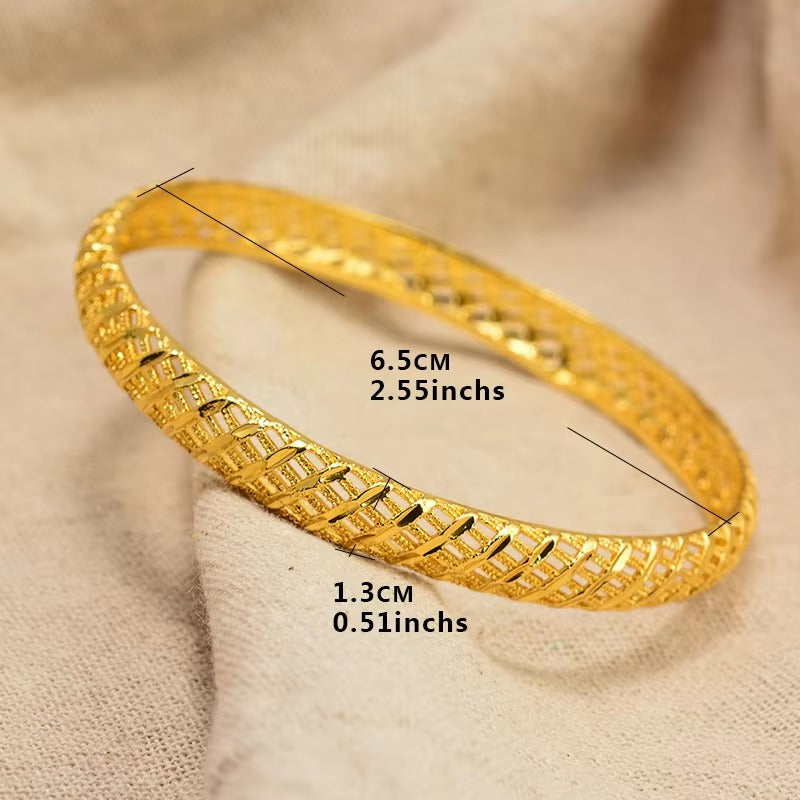 Luxe Mesh Gold Bangles