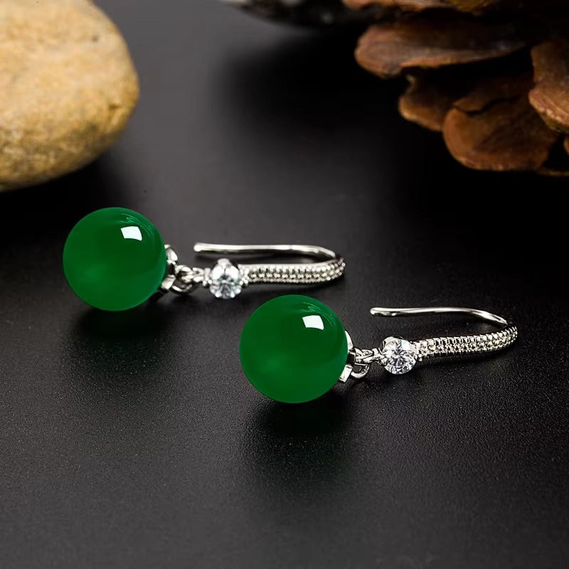 Ruby Glow Drop Earrings