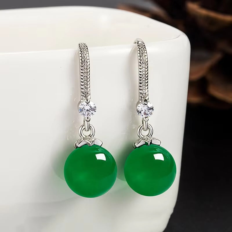 Ruby Glow Drop Earrings