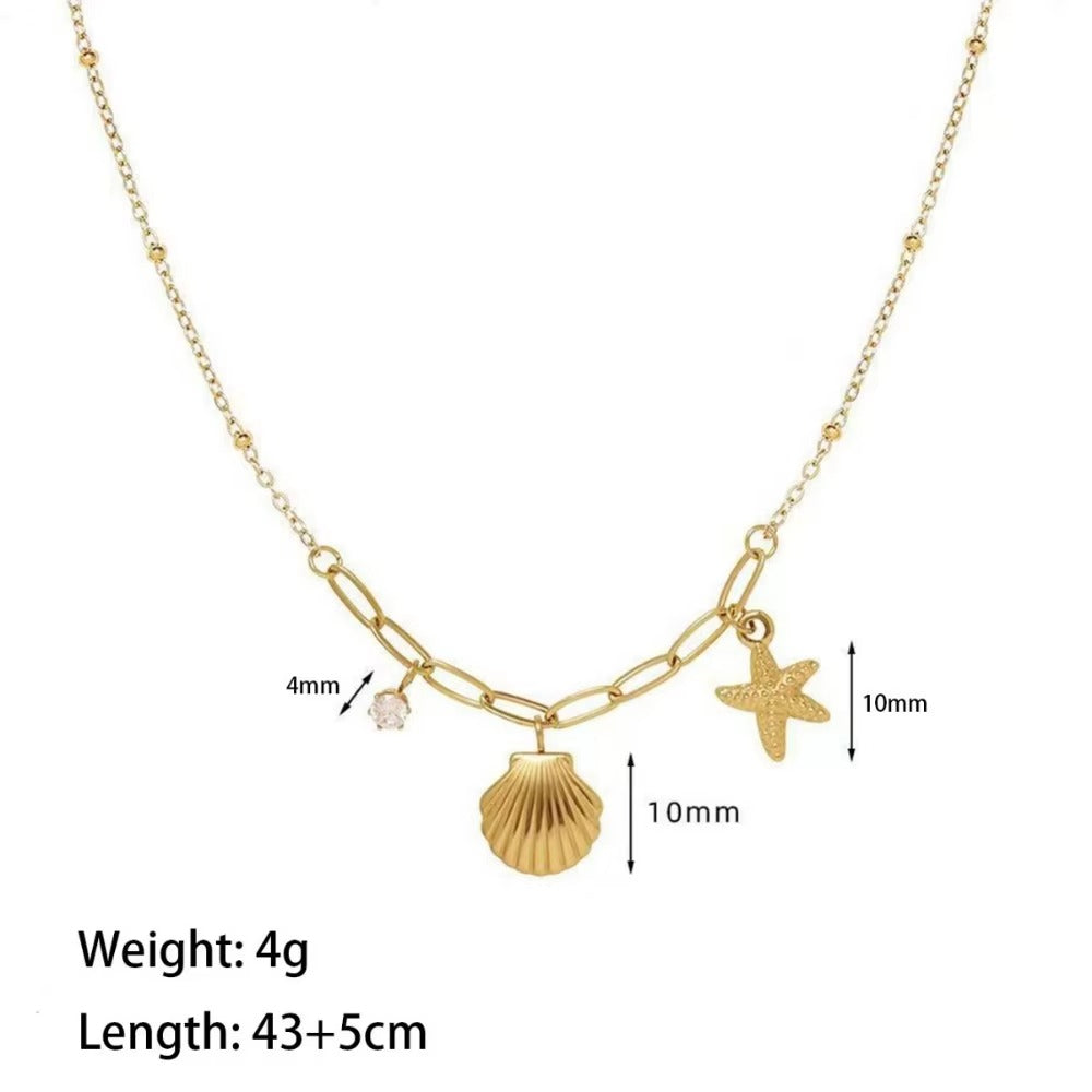 SeaWhisper Charm Necklace
