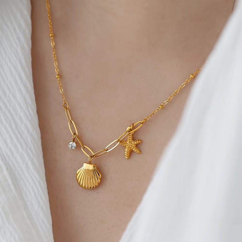 SeaWhisper Charm Necklace