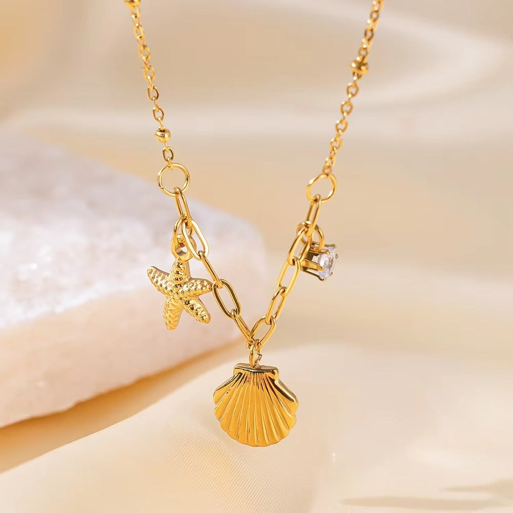 SeaWhisper Charm Necklace