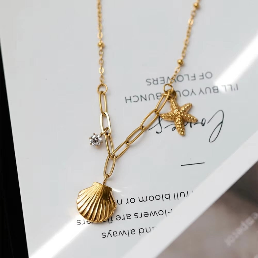 SeaWhisper Charm Necklace