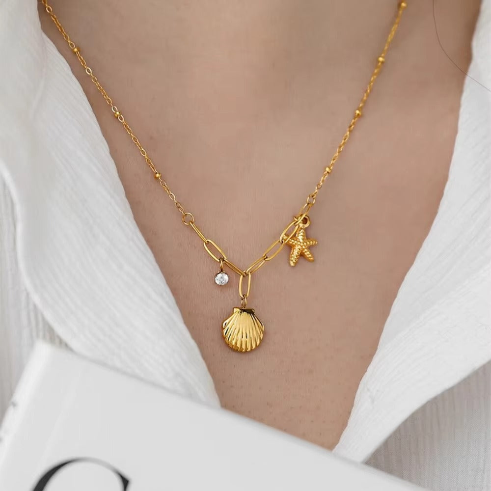 SeaWhisper Charm Necklace