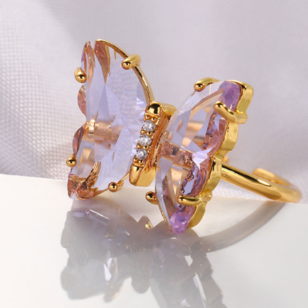 Butterfly Crystal Ring