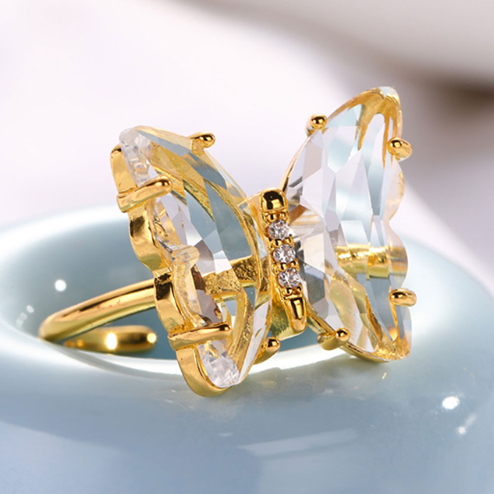 Butterfly Crystal Ring